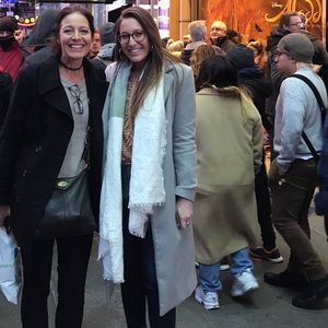 Sold! Blue/grey long wool coat